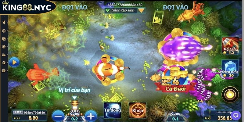 Đánh Cá Vui Vẻ King88 Thế Giới Săn Cá Trực Tuyến Hấp Dẫn 4 Trải nghiệm thử với phòng chơi tập sự